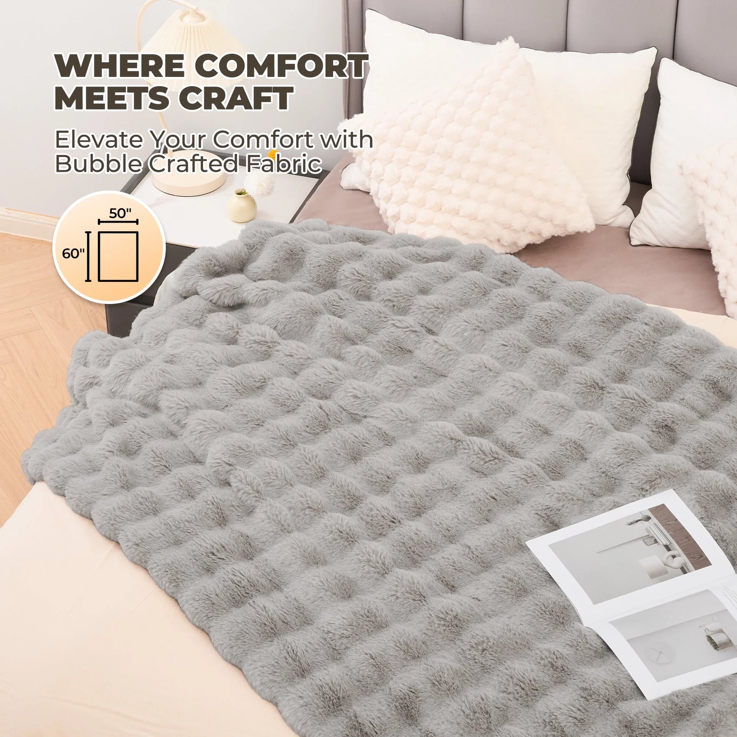 Zenn Ember Plush - Heated Faux Fur Blanket