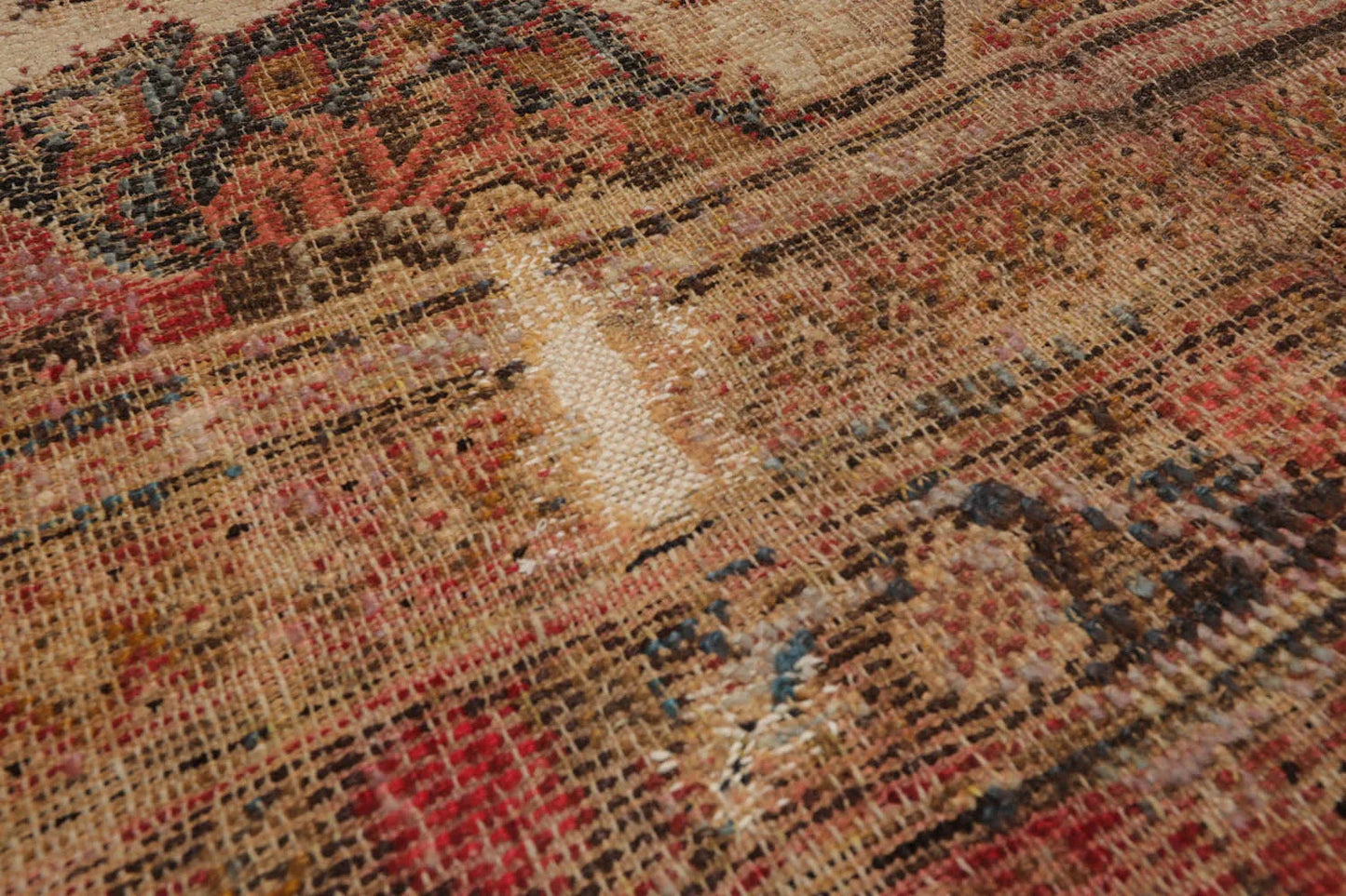 10x14 Beige, Rust Hand Knotted 100% Wool Mahal Traditional Oriental Area Rug